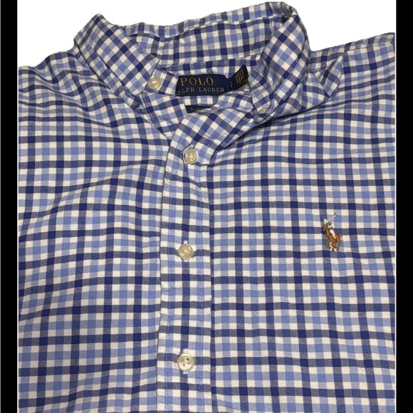Polo by Ralph Lauren Blue Checkered Shirt - Picture 4 of 9